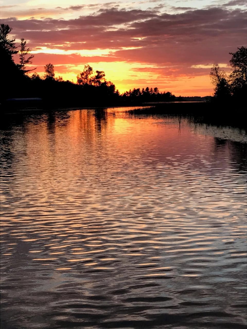 Sunset from the property