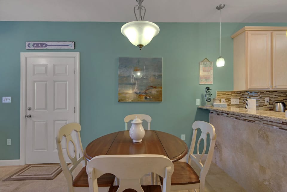 Plenty of space for entertaining (table recently upgraded to larger, not shown) 