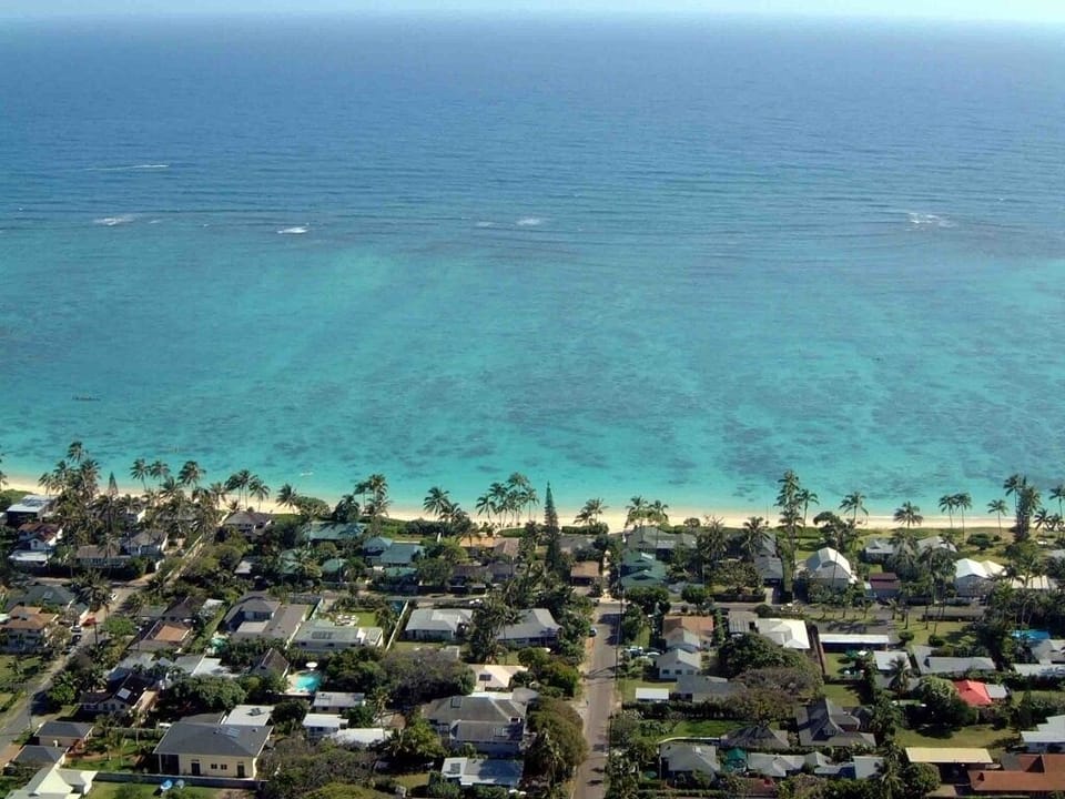 View from the pillboxes. Beautiful, beautiful water and 3 miles of sand.