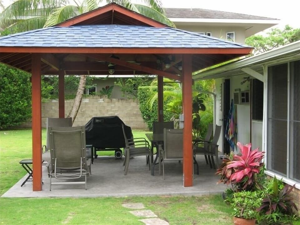 A shady place for a morning coffee or a dinnertime retreat