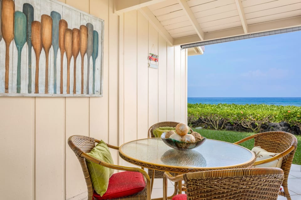 Enjoy the beautiful and private lanai.  There are only 2 like this. 