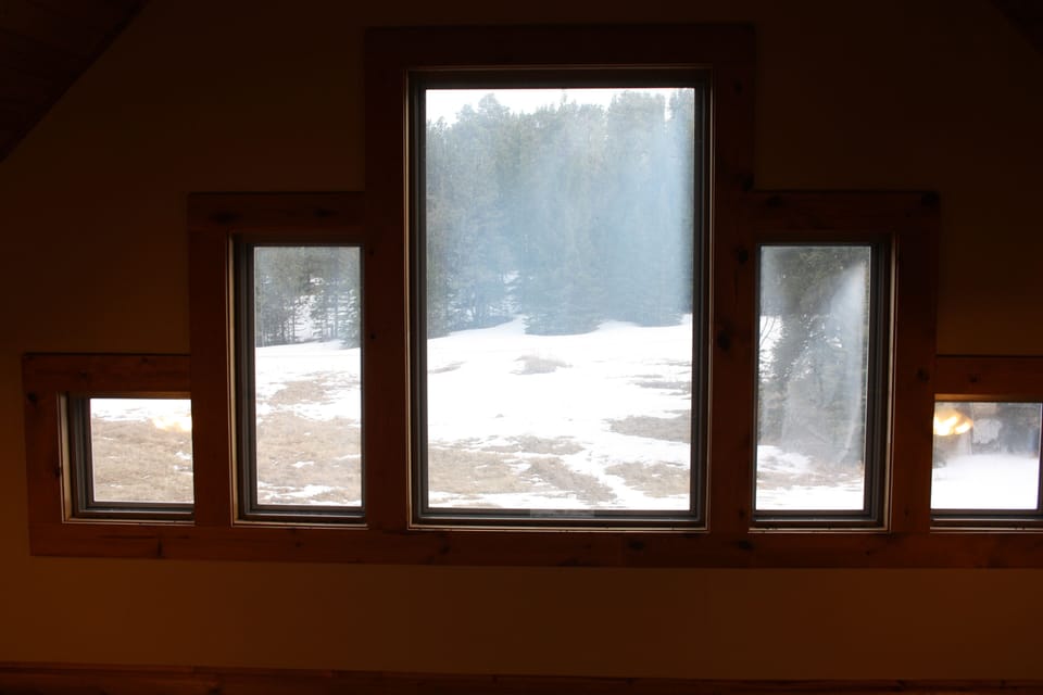 Looking our loft windows