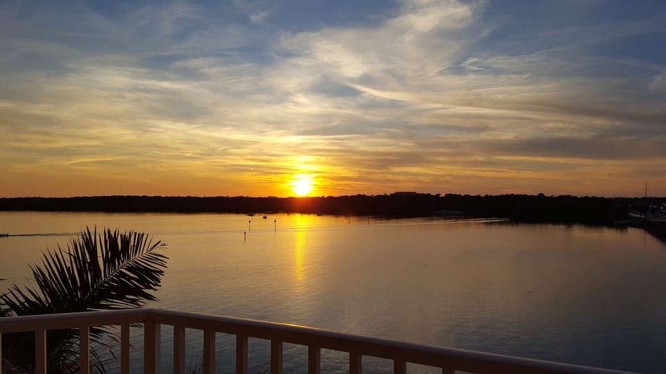 Sunset off the balcony
