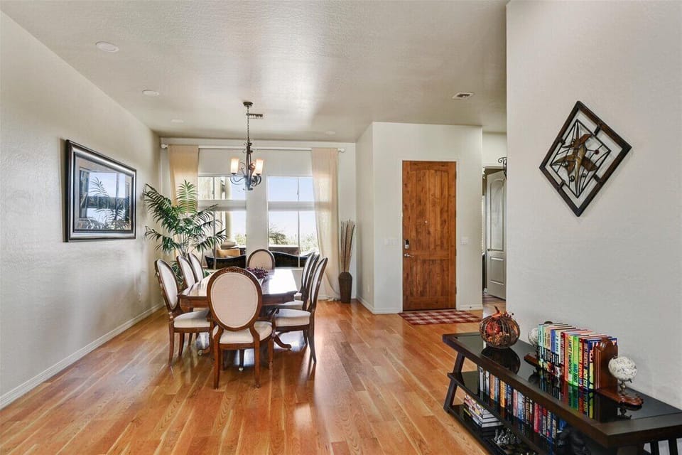 Dining room (8 chairs) looking back toward front door