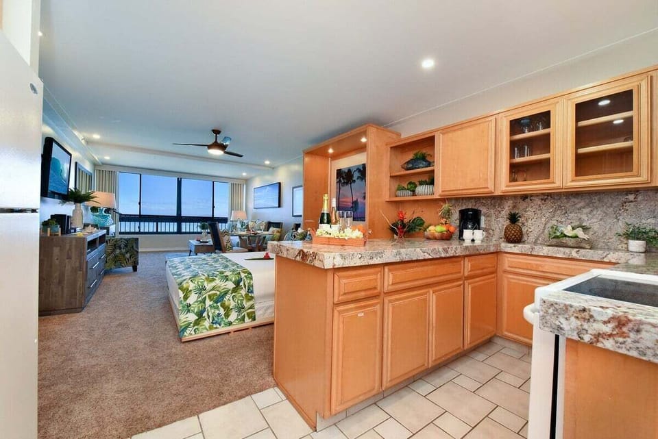 Open layout with a queen murphy bed, sleeper sofa, creating the perfect blend of comfort and convenience