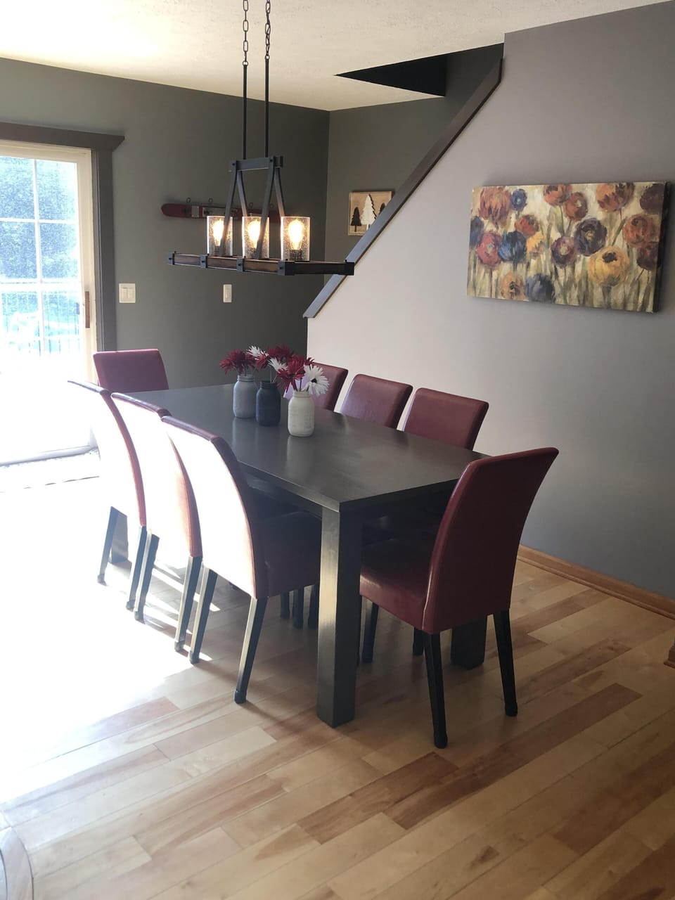 dining room table with seating for 8