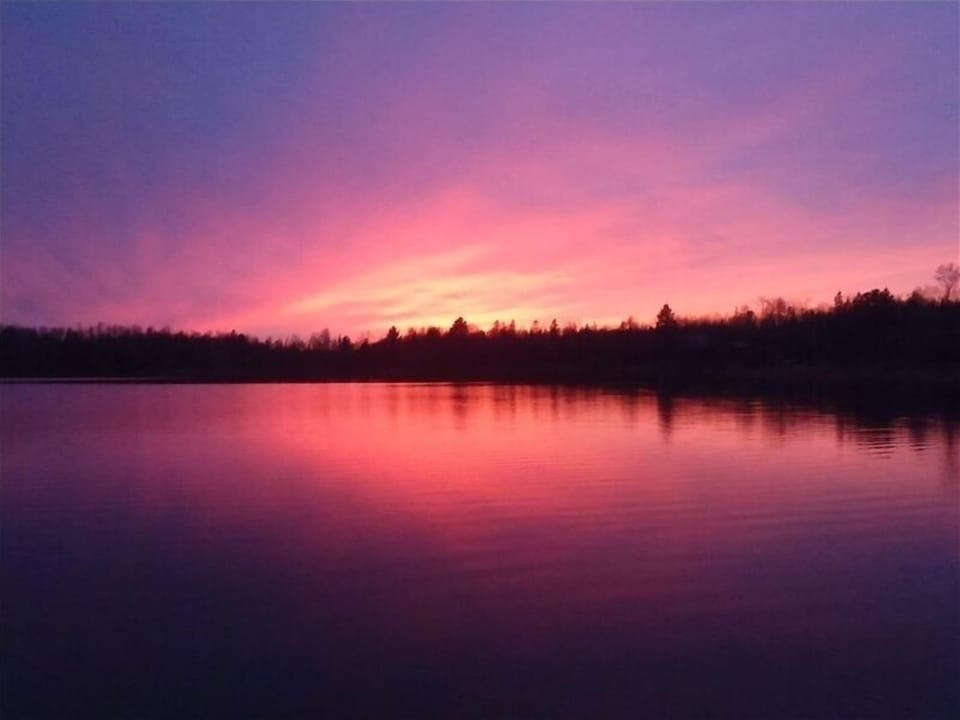Sunset on the lake.