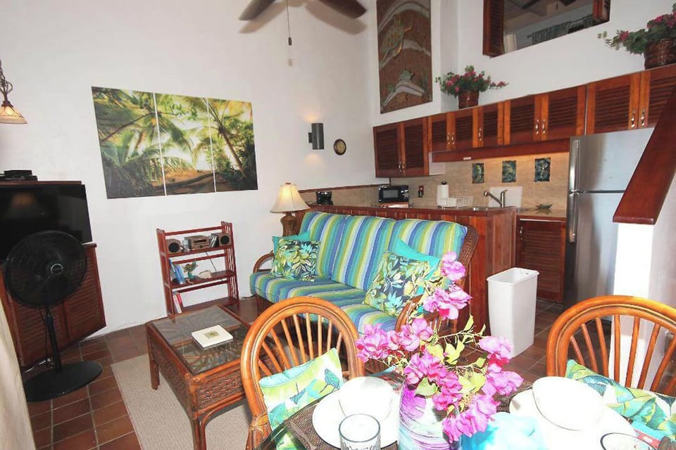 This view looks from your side deck into the great room