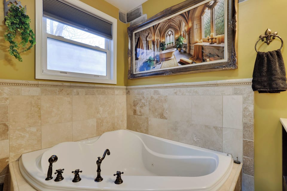 Our jacuzzi is perfect for a rejuvenating soak after a day of magical adventures