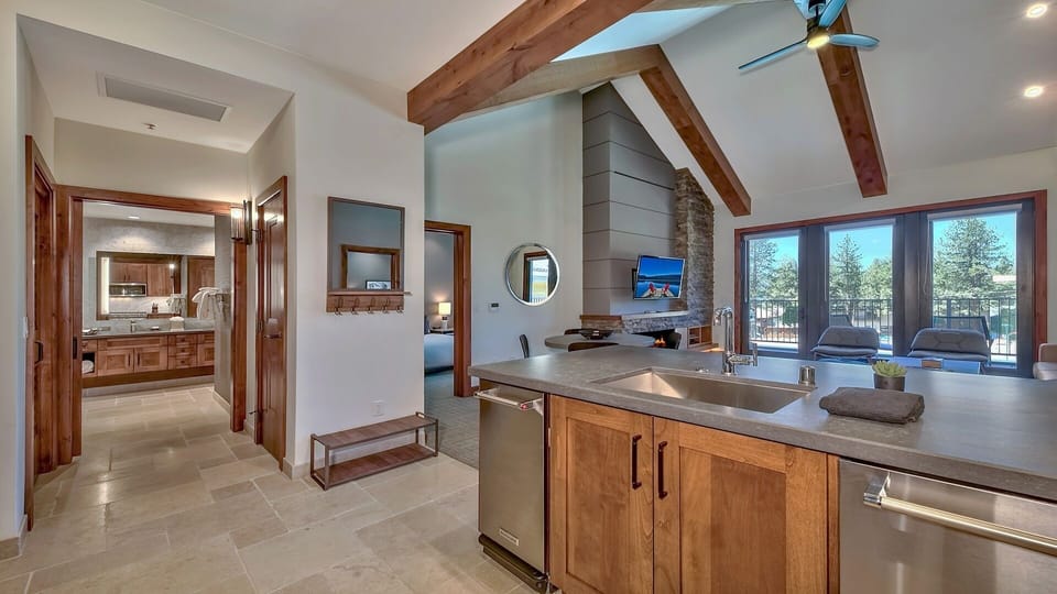 Condo, 2 Bedrooms | Private kitchen | Fridge, microwave, oven, dishwasher