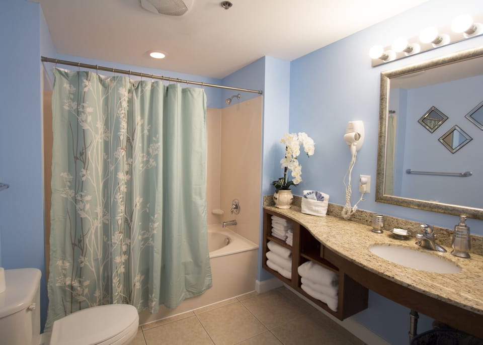 Spacious master bathroom