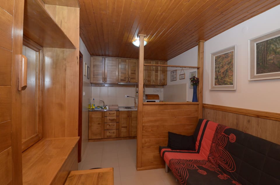 Apartment, 1 Bedroom | Living room | Flat-screen TV