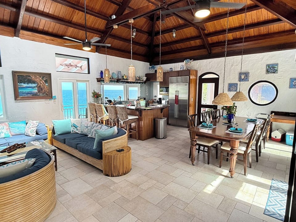 ...and includes beautiful ocean views of turquoise blue seas