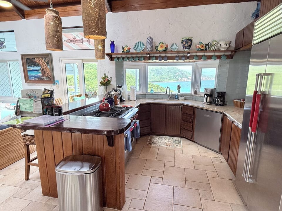 Your kitchen looks out to the views