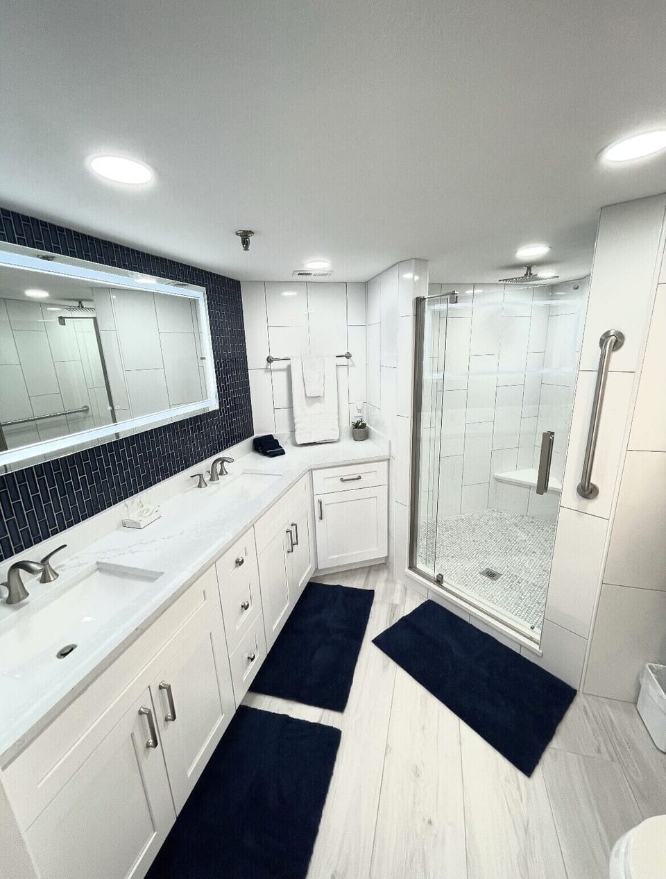 Updated master bathroom with shower. 