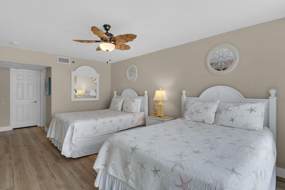 Guest room as seen from balcony access door
