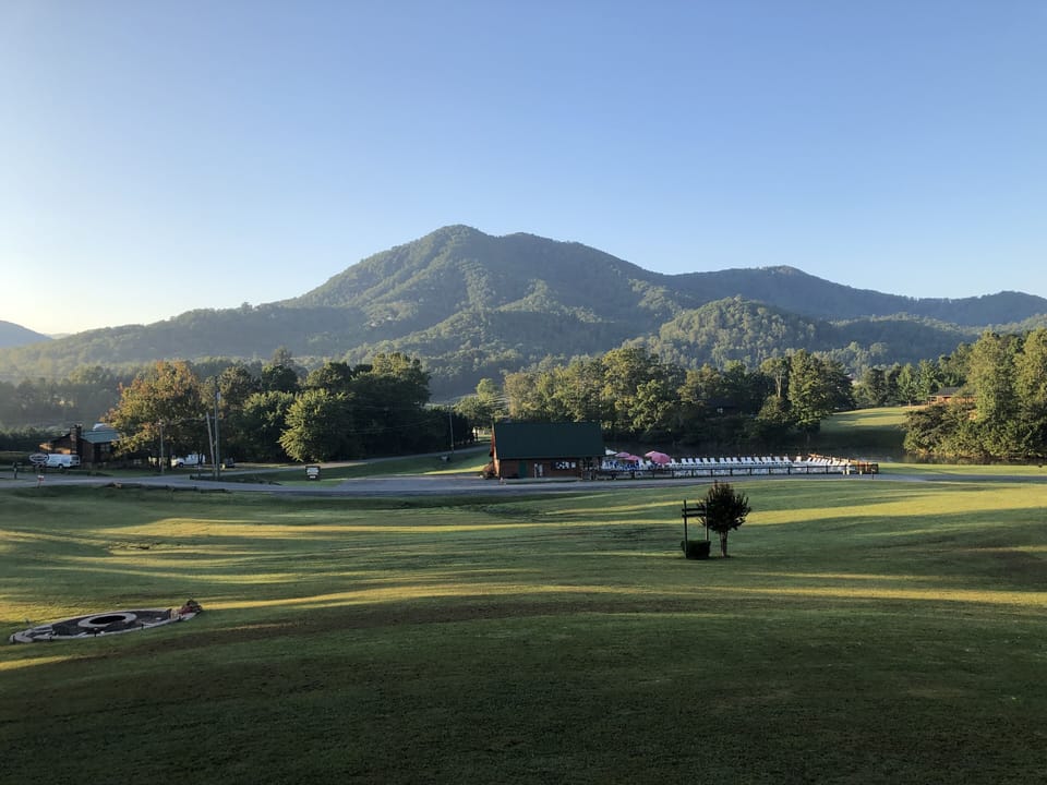 View from the front covered front porch. Awesome Views!