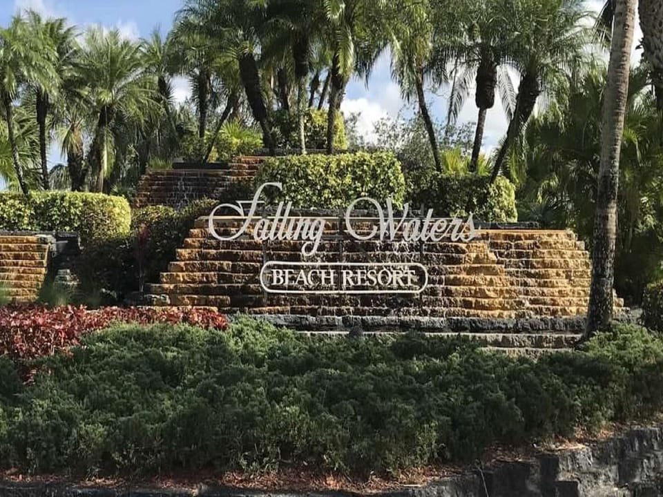 Entrance to Falling Waters Beach Resort