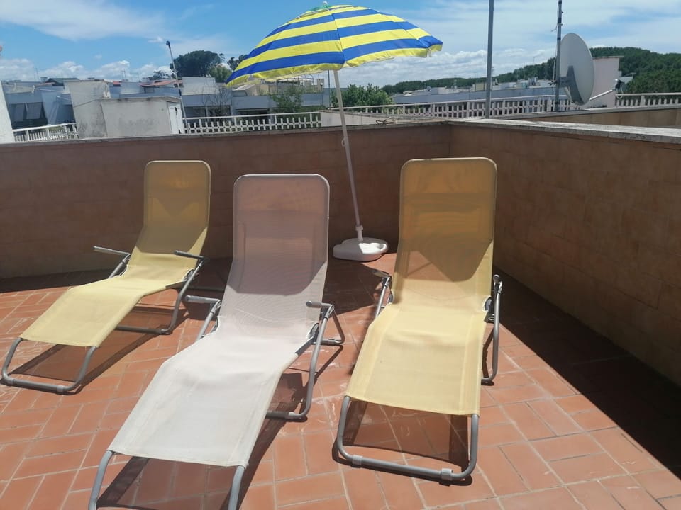 Roof terrace very large solarium