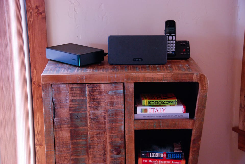 Sonos Play 3 for Pandora and Spotify, Xfinity Cable on the main floor