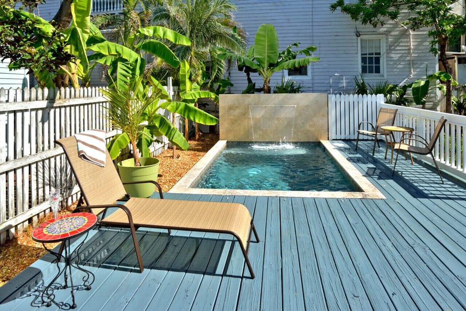 Private Patio with Plunge Swimming Pool