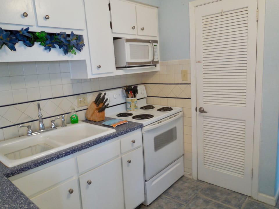 Pantry with plenty of storage and also cleaning supplies