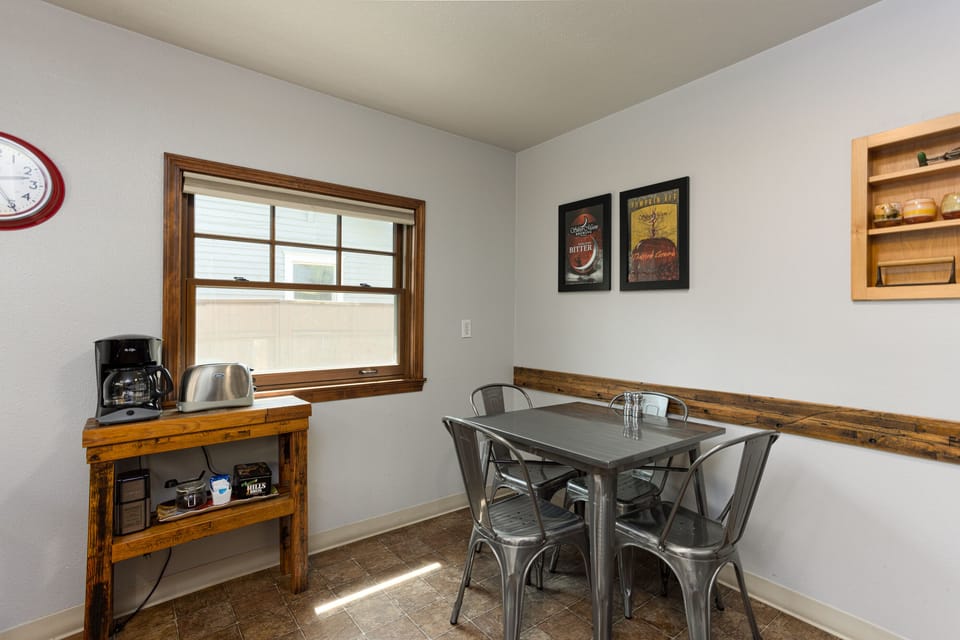 Cozy dining space for four