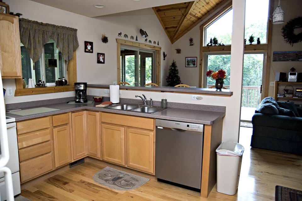 Fully stocked kitchen has everything you need
