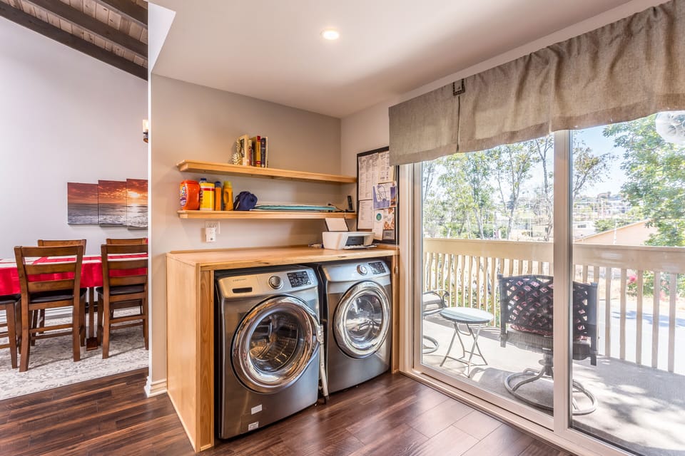washer and dryer in unit