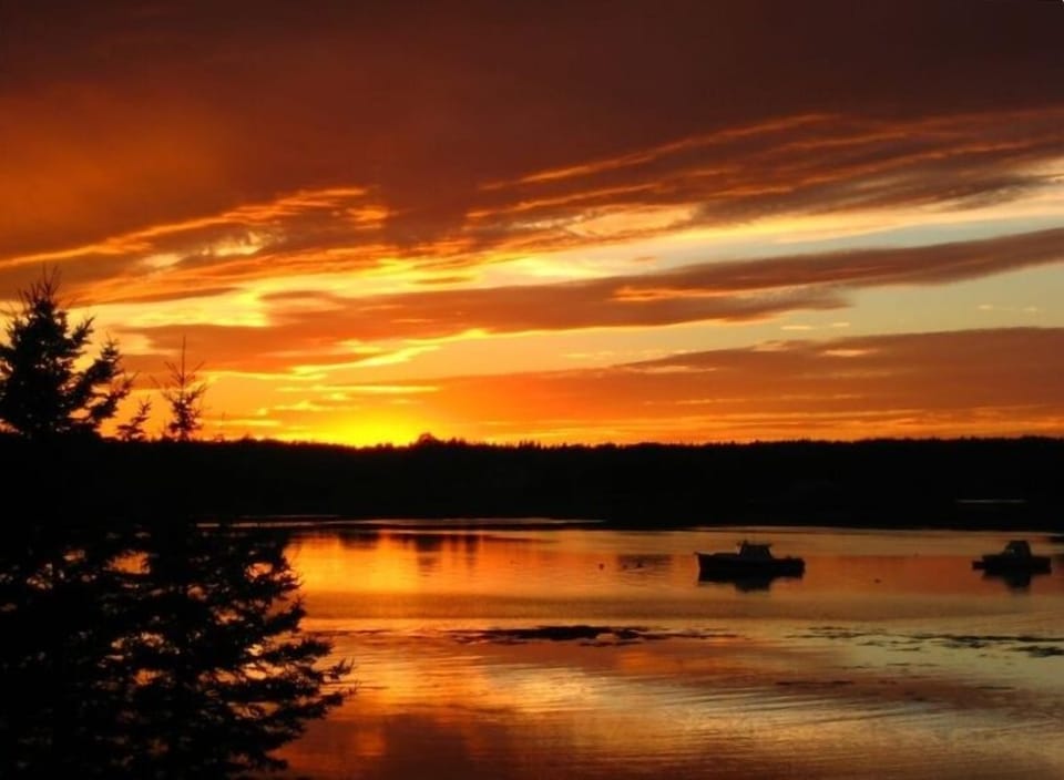 Sunset from the back deck.