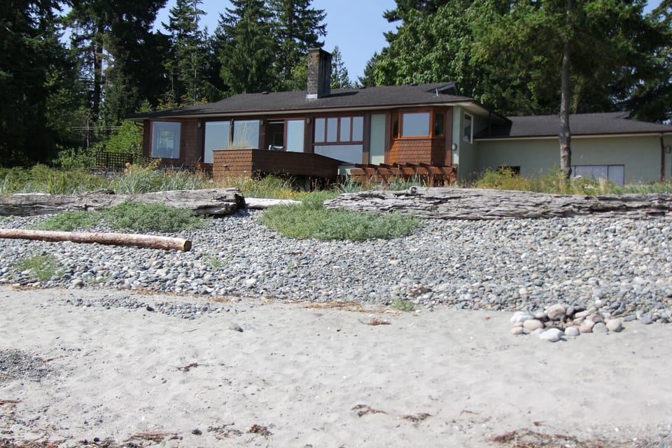 The house from the beach.