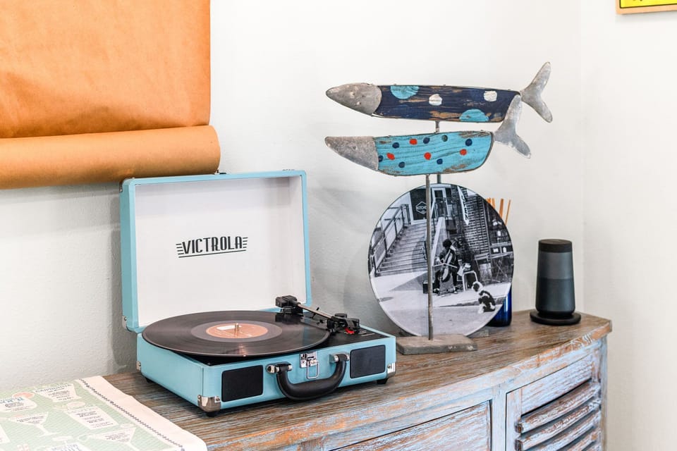 Indulge in an nostalgic journey with our Victrola!