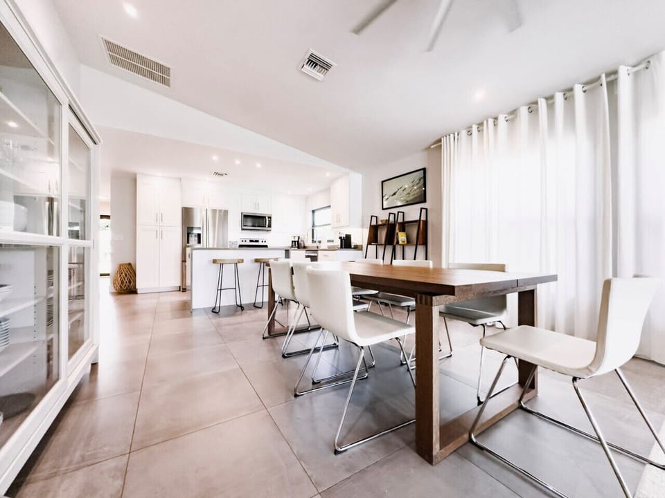 Enjoy Home Cooked Meals at this Large Family Dining Table 