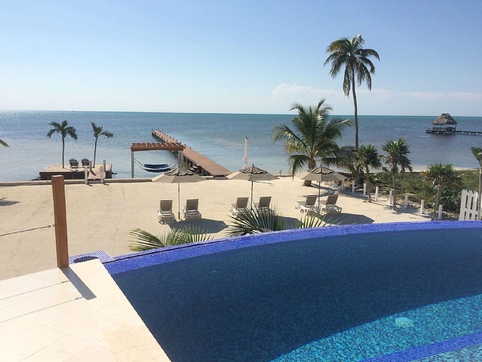 Infinity Pool with breathtaking view of Caribbean Ocean! Your own Private Beach!