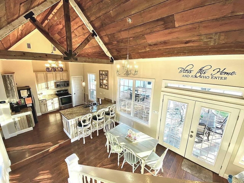 Pecan Cottage upstairs view of main areas
