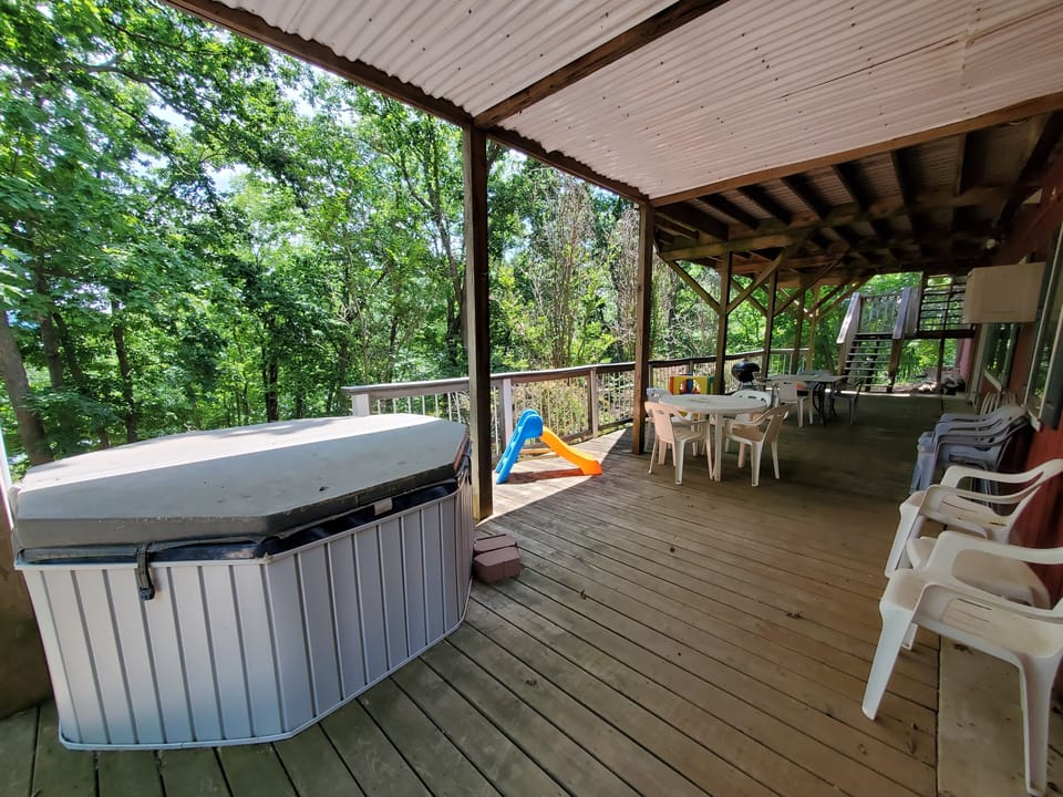 Hot Tub is on the Lower Deck.