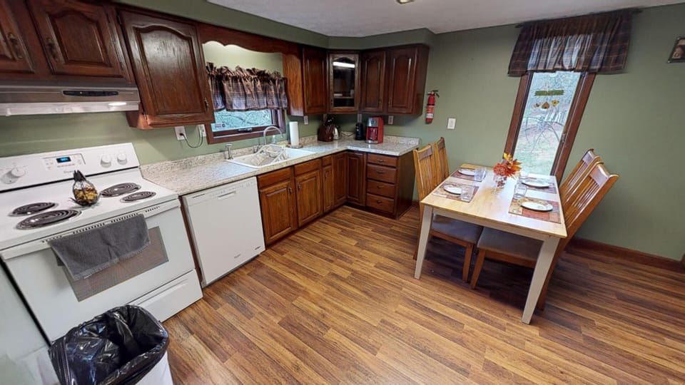 Kitchen comes equipped with all the amenities you need for a getaway!