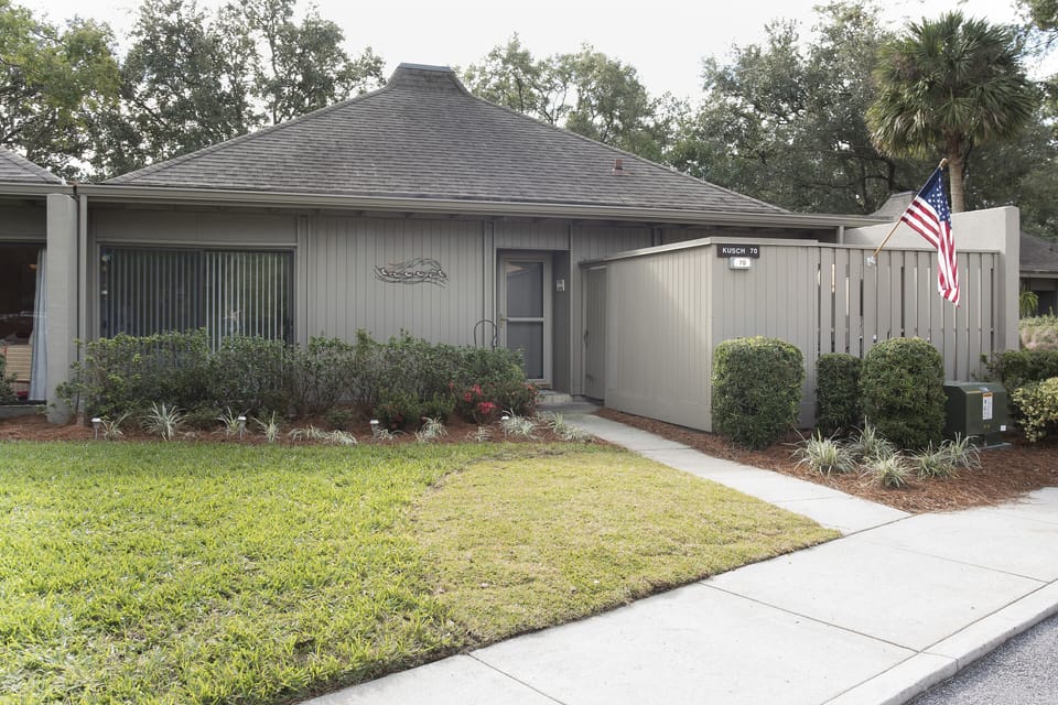 Front of villa