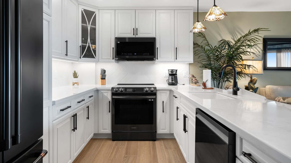 Kitchen with a sleek design