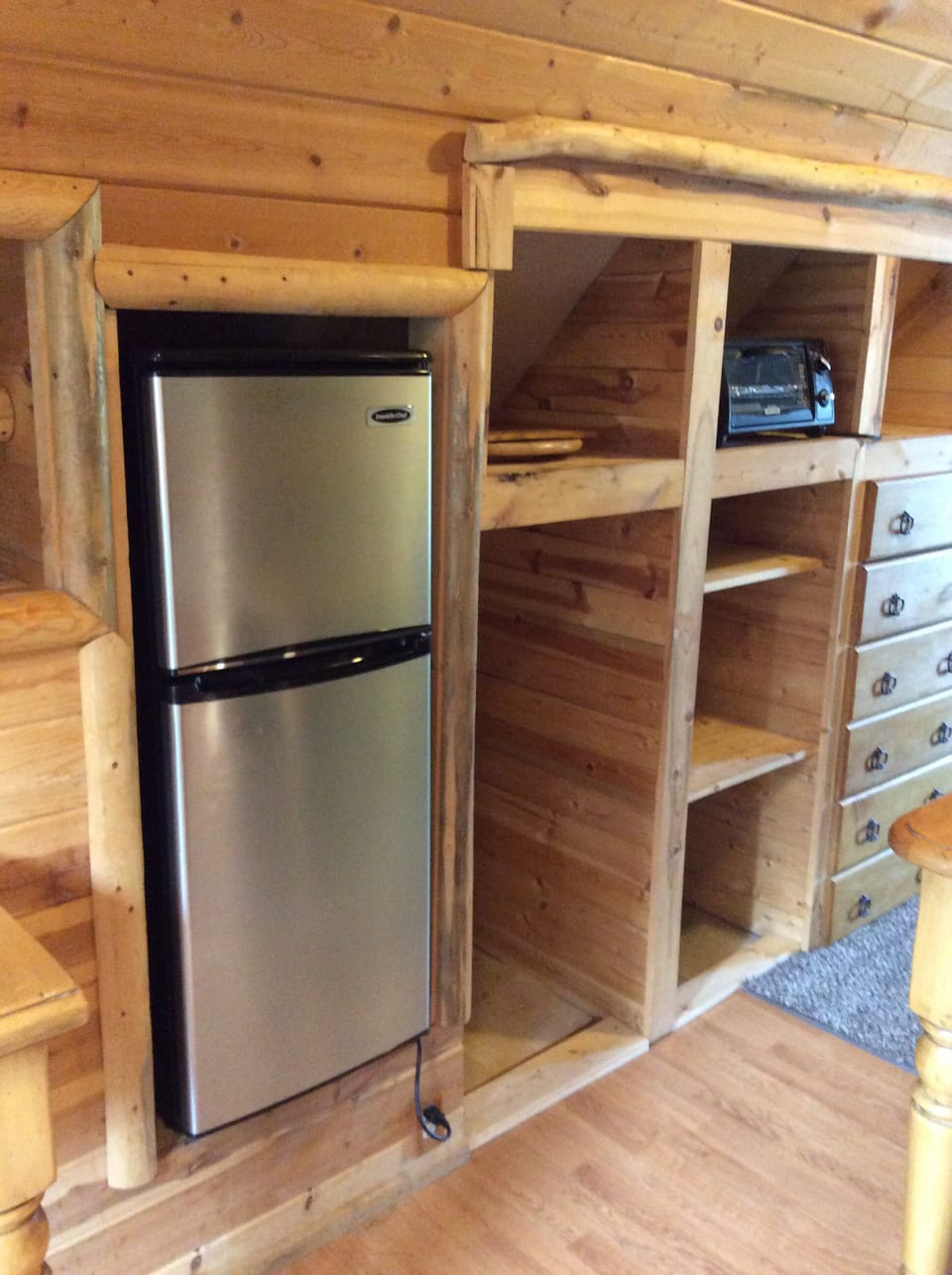 upper bunkhouse fridge