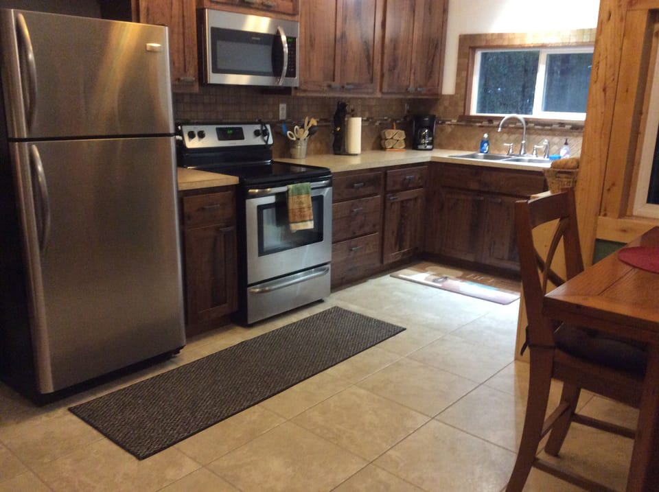 fully stocked main cabin kitchen