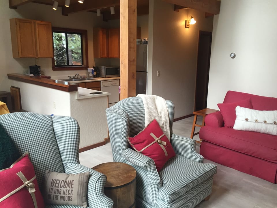 Have a great time in the Great Room!  Dining Room is to the left of this view. 