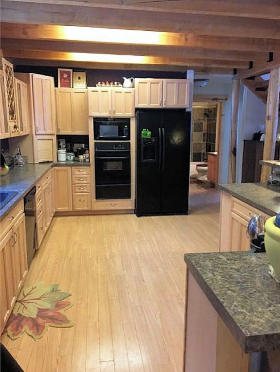 Kitchen is ready for your use-pots, pans, dishes, coffee nook-let's get cookin!!