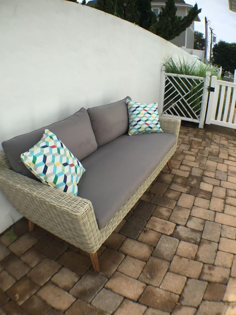 Large outdoor space with seating for 4 