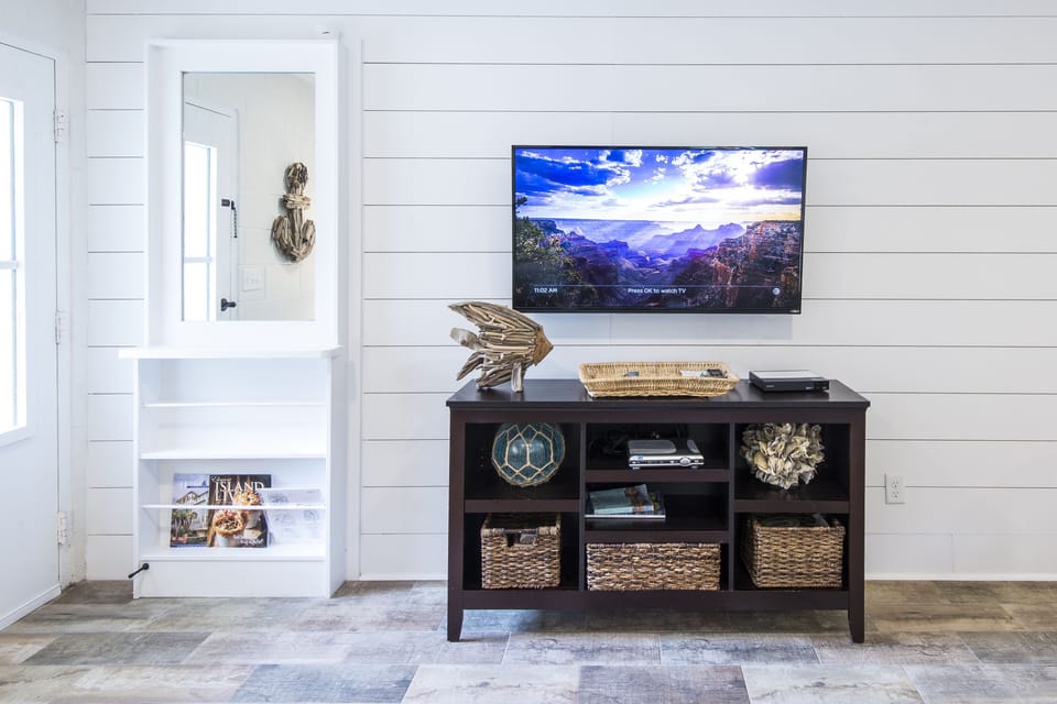 flat screen tv in living area