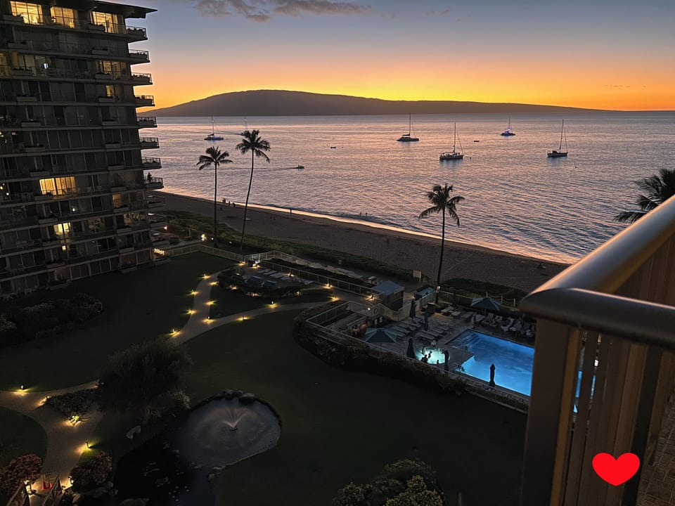 Enjoy the gorgeous sunsets and ocean views from the lanai.