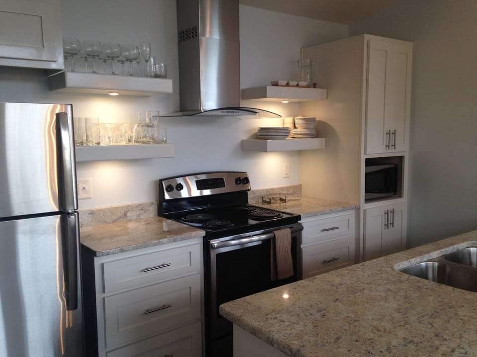Fully stocked kitchen