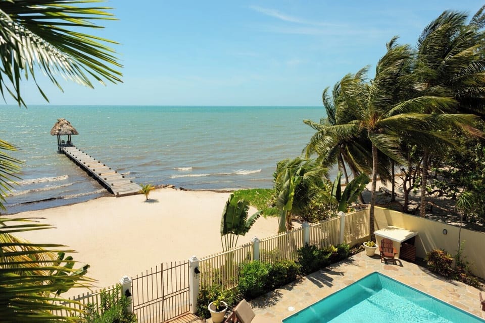 Beach front and private pier