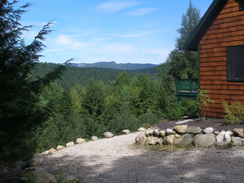 Northwest view of house with view