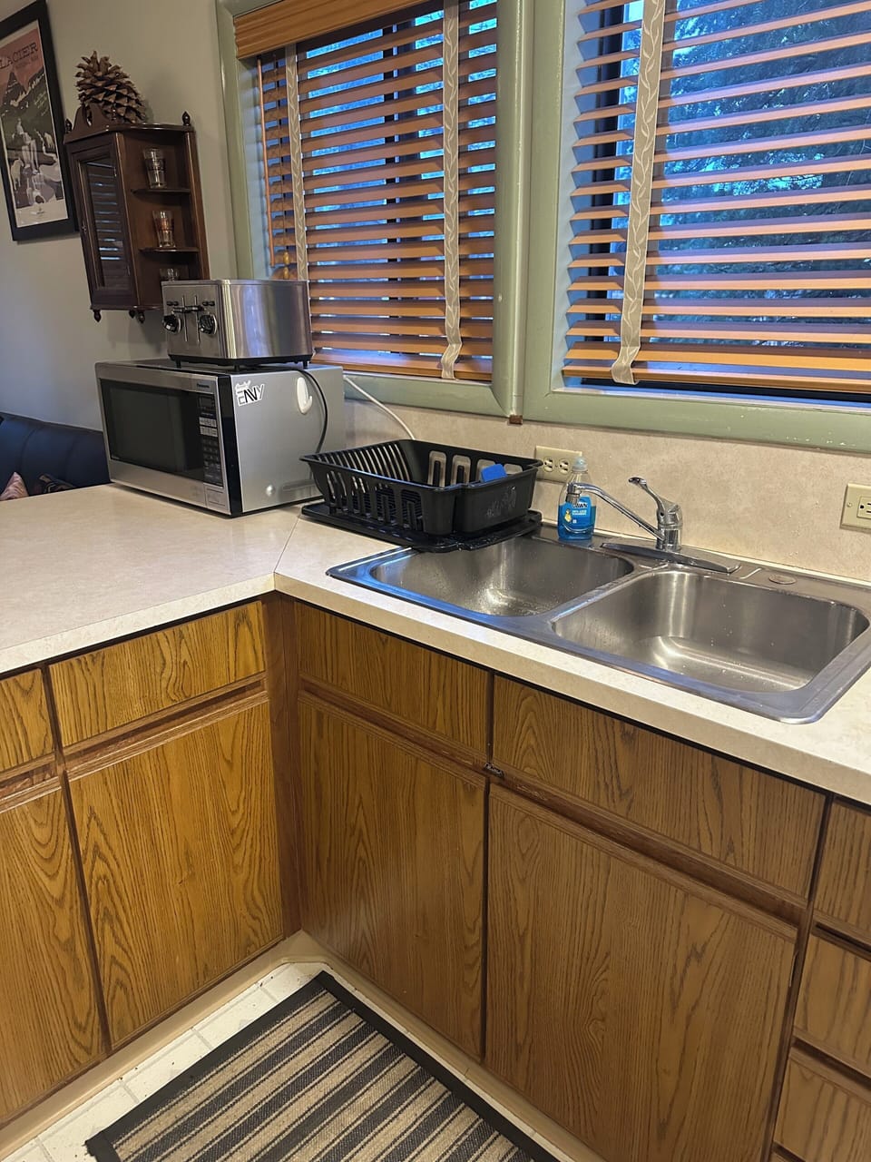 Kitchen area adjacent to living room.